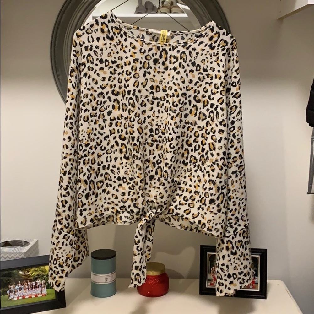 Cheetah Print Long Sleeved Shirt